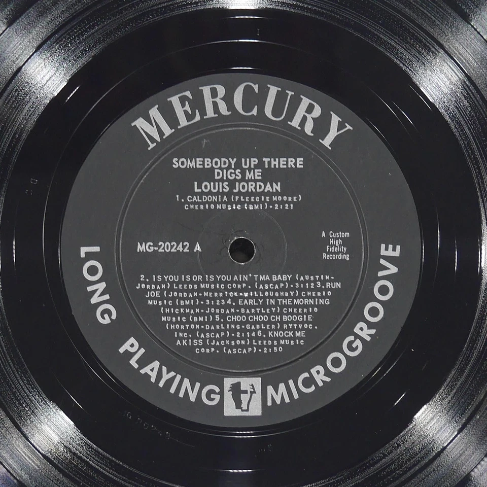 LOUIS JORDAN Somebody Up There Digs Me MERCURY MG 20242 VG 1957 Rock & Roll LP Foto 3 de 4