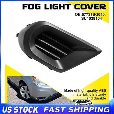 Front Passenger Side Fog Light Cover Black For 2014 2015 2016 Subaru Forester