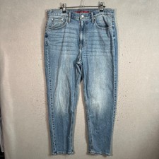 Lucky Brand Relaxed Straight Boy Mid Rise Jeans Size 12 / 31R Blue Denim