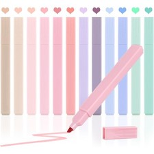 Pastel Bible Highlighters Set of 12 No Bleed Gel Highlighters for Scripture