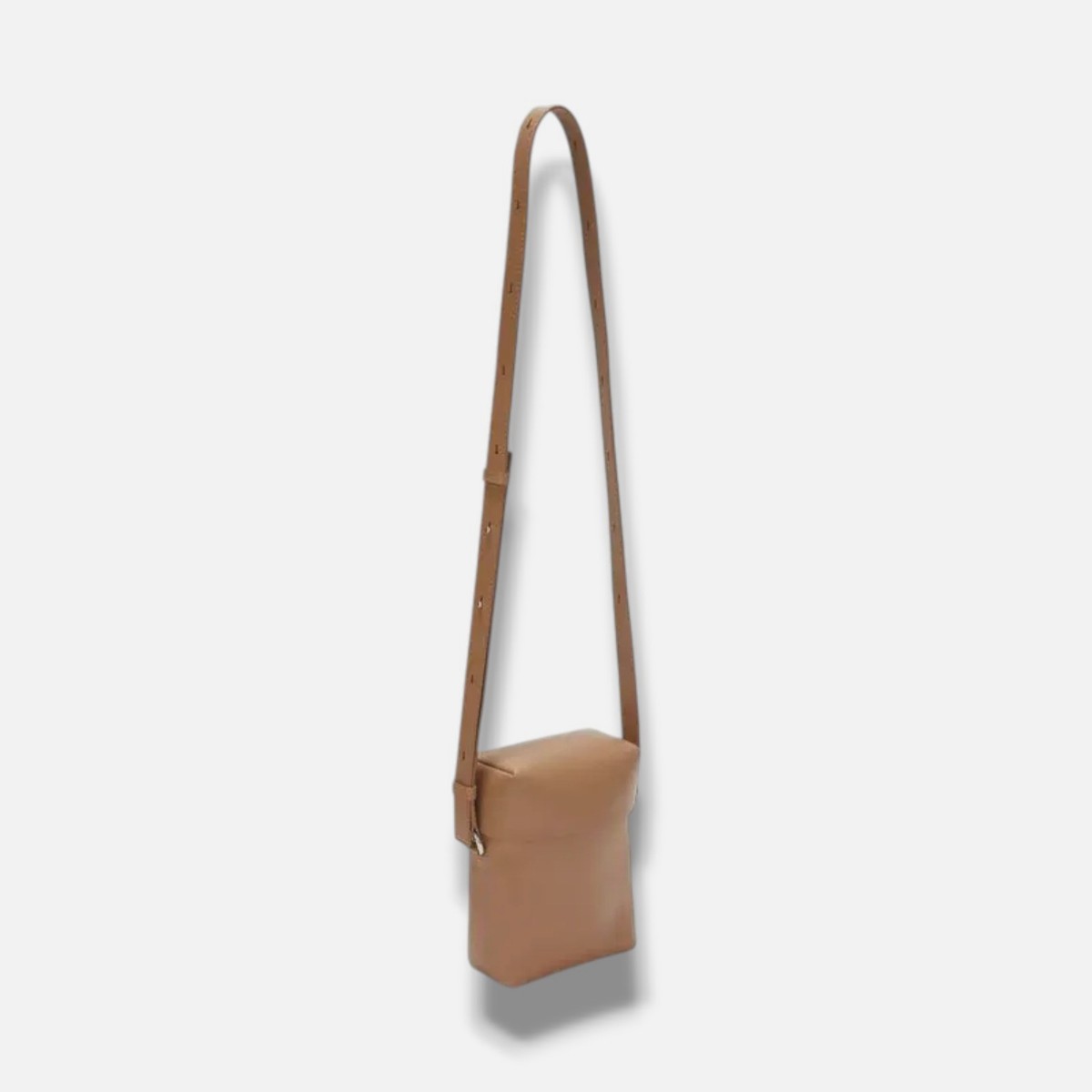 JIL SANDER LID スモールバッグ　美品 Jil Sander Men's Beige Leather Small Magnetic Lid Crossbody Bag | eBay