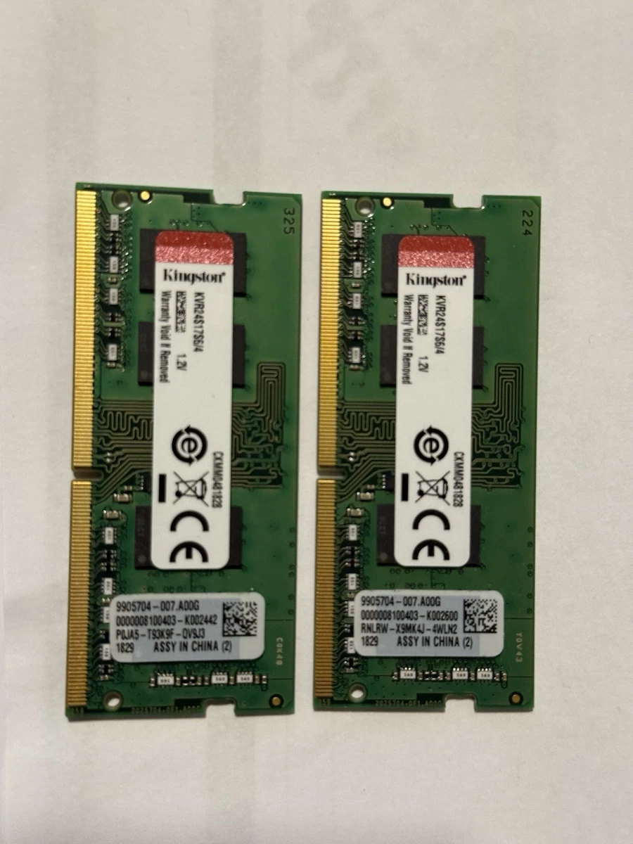 Kingston DDR4 SDRAM 4 GB Total Capacity Memory (RAM) for sale | eBay