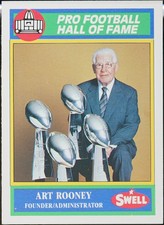 1990 Swell Greats Football Art Rooney #35 NM