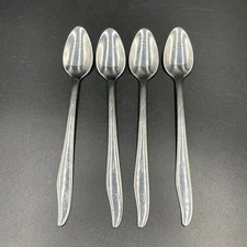 4 Mar-Crest CITATION Iced Tea Spoons Stainless Flatware Atomic Stars