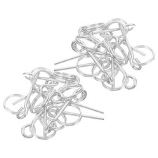  40 Pezzi Accessori Tenda a Baldacchino Corda Collegamento Pin Pali Ricambio Perni Anelli