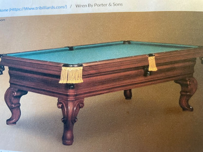 Charles Porter Renaissance Pool Table