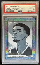 2023-24 Panini Hoops Victor Wembanyama Presentations Rookie RC #20 Spurs PSA 10