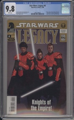 STAR WARS: LEGACY #6   CGC 9.8 NM/M   KNIGHTS OF THE EMPIRE   ADAM HUGHES COVER