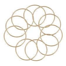 10 Pack 3 Inch Gold Dream Catcher Metal Rings Hoops Macrame for7051