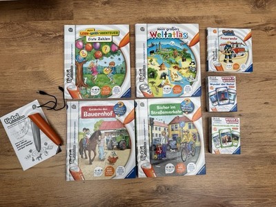 Ravensburger Tiptoi Set: 5 Bücher, 2 Quiz Inkl. Stift