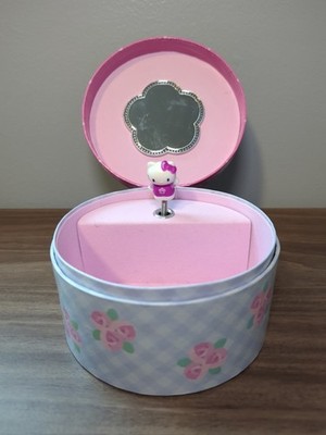 VTG Hello Kitty Jewelry Music Box Dancing Sanrio 2001 It's Only A Paper Moon