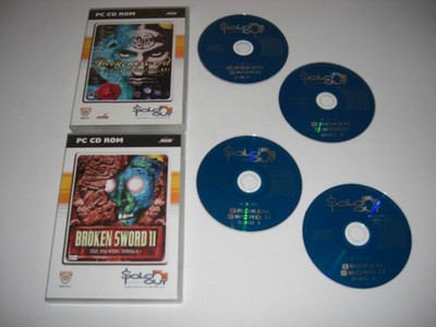 Broken Sword 1+2 II PC DVD Rom SO 1 + 2 - SCHNELLER VERSAND
