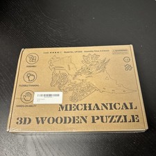 Mechanical 3D Wooden Puzzle: 352pcs Dragon Ship Model Kit for Adults - Brain 14 