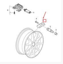 PORSCHE 718 CAYMAN 982 Tire Pressure Sensor PAB907275 NEW GENUINE
