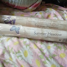  LAURA ASHLEY SUMMER MEADOW  CERISE WALLPAPER X2. ROLLS
