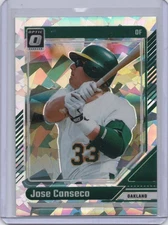 JOSE CONSECO 2024 Panini Donruss OPTIC #90 CRACKED ICE /25 SSP RARE!!!