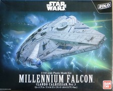 Bandai Millennium Falcon 1/144 Scale Plastic Model Kit Star Wars Lando Han Solo