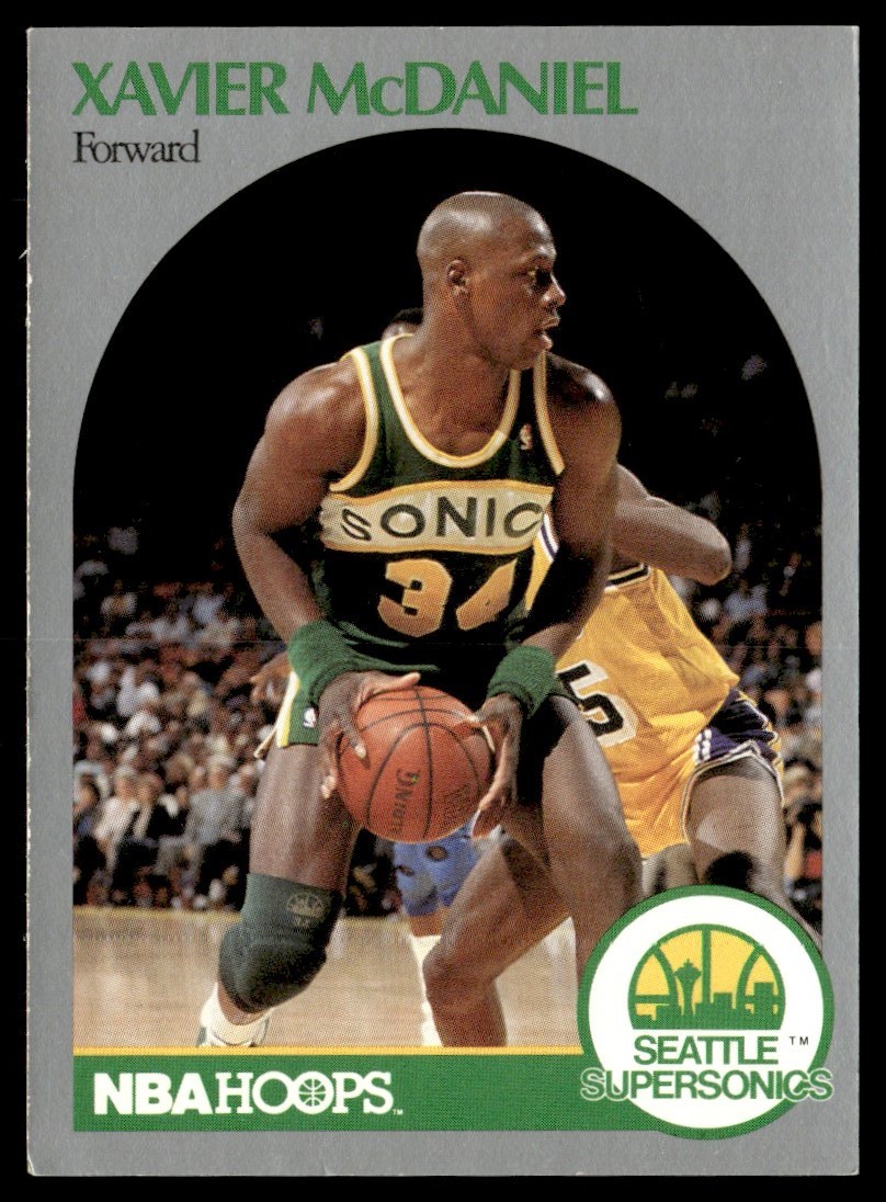 1990-91 Hoops Xavier McDaniel Seattle SuperSonics #280