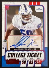 2021 Panini Contenders Draft Picks - College Ticket Autographs Malcolm Koonce...