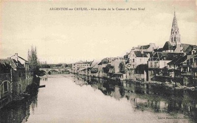 Argenton-sur-Creuse Chateauroux 36 Indre Rive-droite-de-la-Creuse Pont-Neuf River