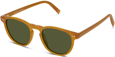 #ad Warby Parker WALLER Sunglasses Apricot Frame Green lenses Medium 50 18 145 mm $95.25