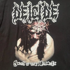 Deicide Band Scars Of The Crucifix 100% Cotton Adult T-Shirt All Size