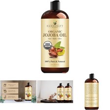 Usda Organic Cold-Pressed Jojoba Oil 16 Fl Oz Pure Natural Hair Skin Face