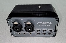 Comica CVM-AX3 XLR 6.35mm 3.5mm Dual Channel Audio Mixer for Camera, Camcorder
