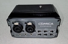 Comica CVM-AX3 XLR 6.35mm 3.5mm Dual Channel Audio Mixer for Camera, Camcorder