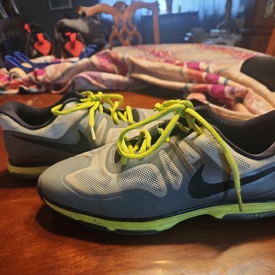 Size 7.5 Nike Golf Shoes Hyperfuse Lunarlon Mens Grey Black Yellow  628340-002