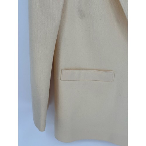 Pendleton VTG New! Cream Blazer 100% Wool Notched Lapels Tailored Workwear 4P - Picture 4 of 9
