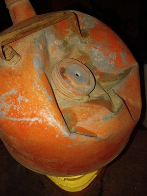 Eagle Manufacturing Co. Gasoline Can Orange Gas & Oil Theme Advertising