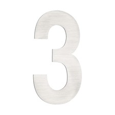 Number 3 Self Adhesive House Address Numbers for Outside 2.95x1.61 Inch