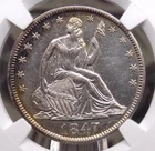 1847 "P" Seated Liberty Half Dollar 50c NGC AU Details #002 About Unc ECC&C, Inc