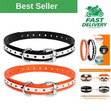 PaiPaitek Shock Collar Replacement Strap, Waterproof Adjustable 2 Pack