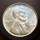 1936-S Lincoln Wheat Penny Cent - Gem BU Red See Pics For Condition #1263