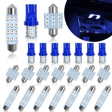 Led Bulb Set 24 Sets Car Interior Dome Map Trunk License Blue