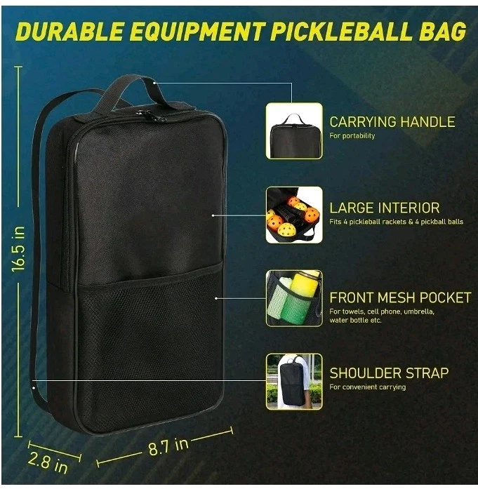 PickleBall Paddle Set of 4 With Balls and Paddle Carrying Case BRAND NEW