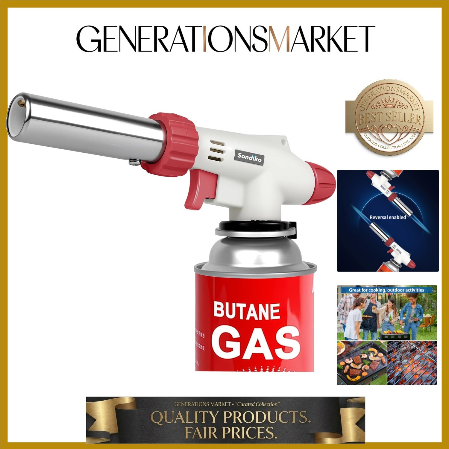 Head, Professional Culinary Torch With A...