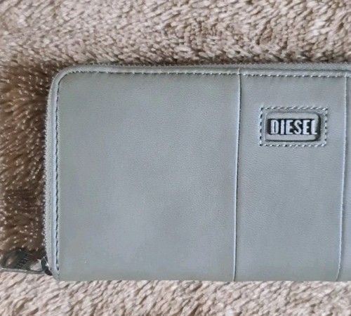 Cartera/Cartera DIESEL "GRANATO S" Damas Cuero Cremallera Alrededor. Green New Shop Sucio - Imagen 15 de 24