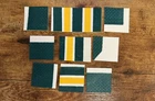 Lot Reggie White Packers Game Used Worn Jersey Patches NFL HOF NO COA CARDS