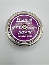 Lufkin Rule Wizard Junior Metal Tape Measure #1686 Vintage 6 ft Carpenter Tool