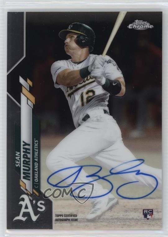 2020 Topps Chrome Rookie Auto Sean Murphy #RA-SM Auto xr1