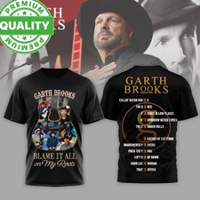 New Garth Brooks Blame It All On My Roots 2026 3D AOP S-5XL Shirt