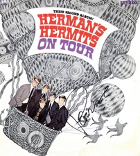 PETER NOONE Herman's Hermits SIGNED AUTOGRAPHED VINYL LO ACOA COA HERMIT ON TOUR