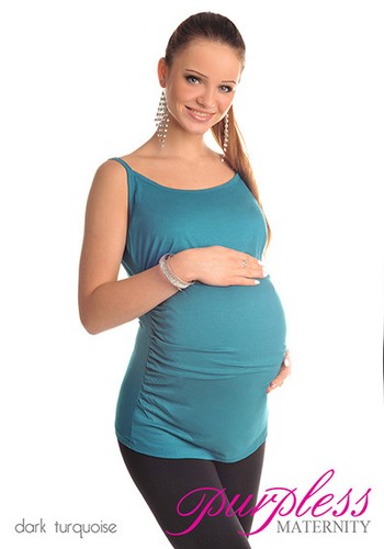 New Comfy MATERNITY Spaghetti Strap Top Camisole Vest Size 8 10 12 14 16 18 8010 - Picture 26 of 28