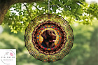 New ListingChocolate Labrador Retriever Dog Vibrant Colorful 10" Yard Garden Wind Spinner