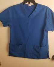 Dickies Womens Blue Short Sleeve Scrub Top sz XS  37-14