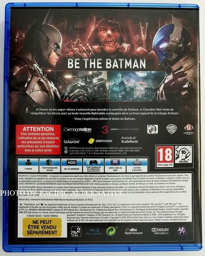 jeu BATMAN ARKHAM KNIGHT pour PLAYSTATION 4 francais action batmobile PS4 #02 - Picture 3 of 3