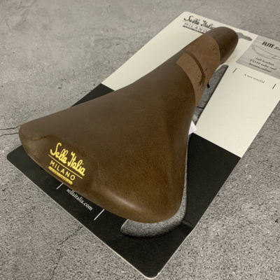 SELLE ITALIA Milano Flite Bullitt Saddle Brown Ti316 Leather Bike